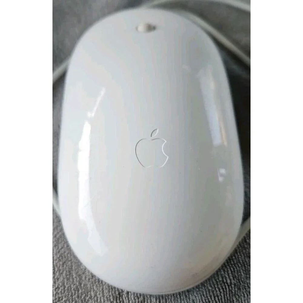 Genuine Apple A1152 Wired USB Mouse White Tested Working Original